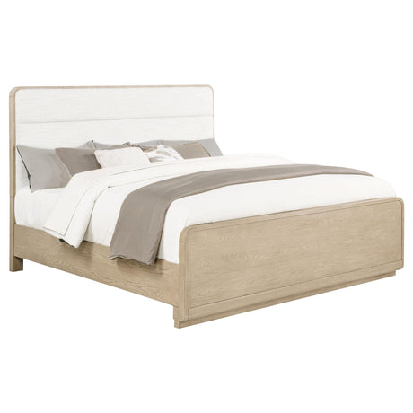 Ladera Light Elm Eastern King Panel Bed from Coaster - Luna Furniture