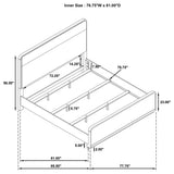 Ladera Light Elm Eastern King Panel Bed from Coaster - Luna Furniture