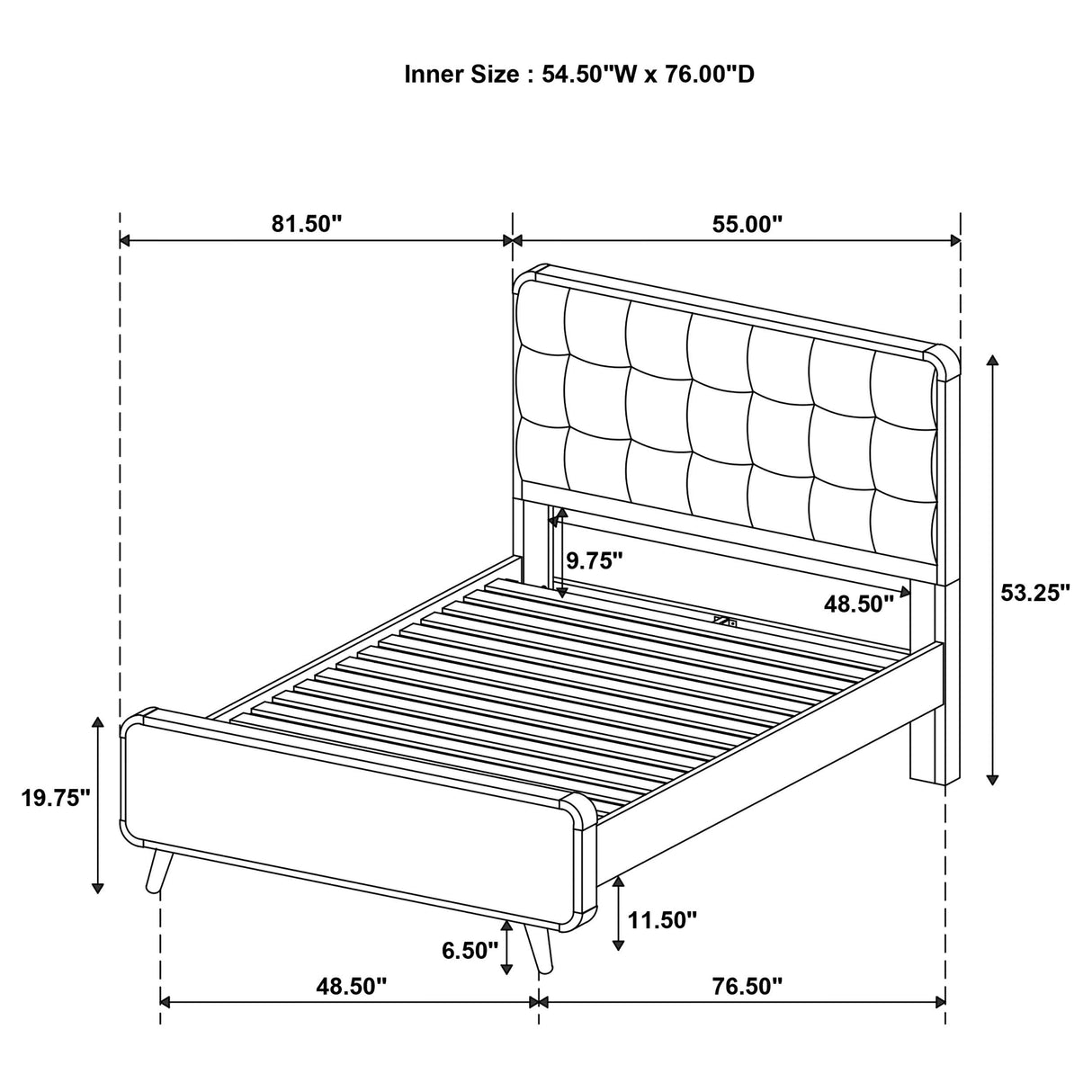 Robyn Light Ash 4-Piece Full Bedroom Set from Coaster - Luna Furniture