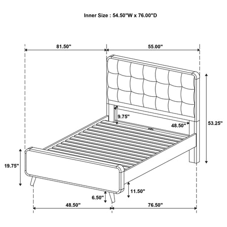 Robyn Light Ash 5-Piece Full Bedroom Set from Coaster - Luna Furniture