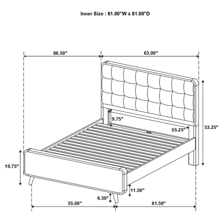 Robyn Light Ash 4-Piece Queen Bedroom Set from Coaster - Luna Furniture