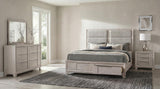 Farre Washed Gray 4-Piece Eastern King Bedroom Set