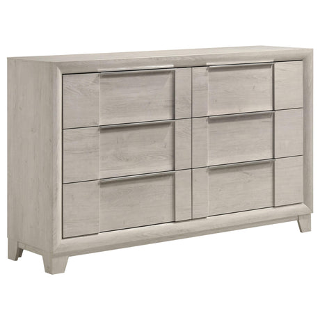 Farre Washed Gray 4-Piece Eastern King Bedroom Set from Coaster - Luna Furniture