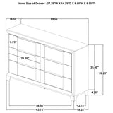 Farre Washed Gray 4-Piece Eastern King Bedroom Set
