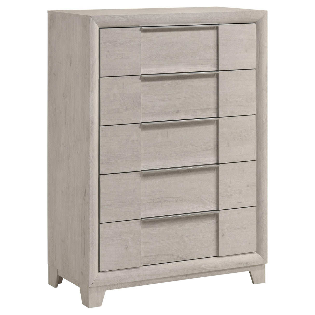 Farre Washed Gray 5-Piece Eastern King Bedroom Set