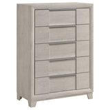 Farre Washed Gray 5-Piece Eastern King Bedroom Set