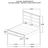 Farre Washed Gray 5-Piece Eastern King Bedroom Set