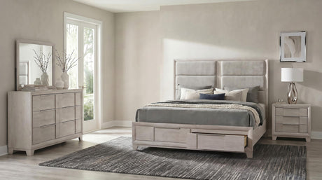 Farre Washed Gray 4-Piece Queen Bedroom Set from Coaster - Luna Furniture
