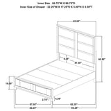 Farre Washed Gray Upholstered Queen Storage Platform Bed