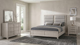 Farre Washed Gray 4-Piece Eastern King Bedroom Set