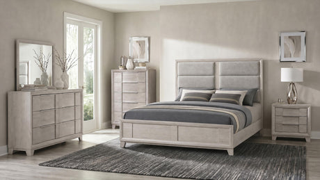 Farre Washed Gray 5-Piece Eastern King Bedroom Set from Coaster - Luna Furniture
