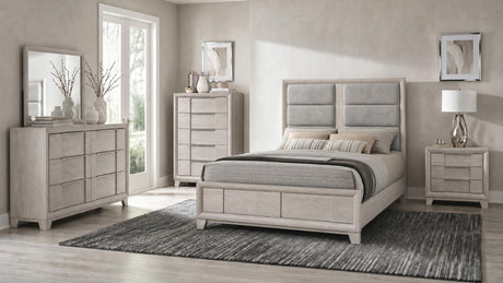 Farre Washed Gray 5-Piece Queen Bedroom Set from Coaster - Luna Furniture