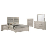 Farre Washed Gray 5-Piece Queen Bedroom Set from Coaster - Luna Furniture