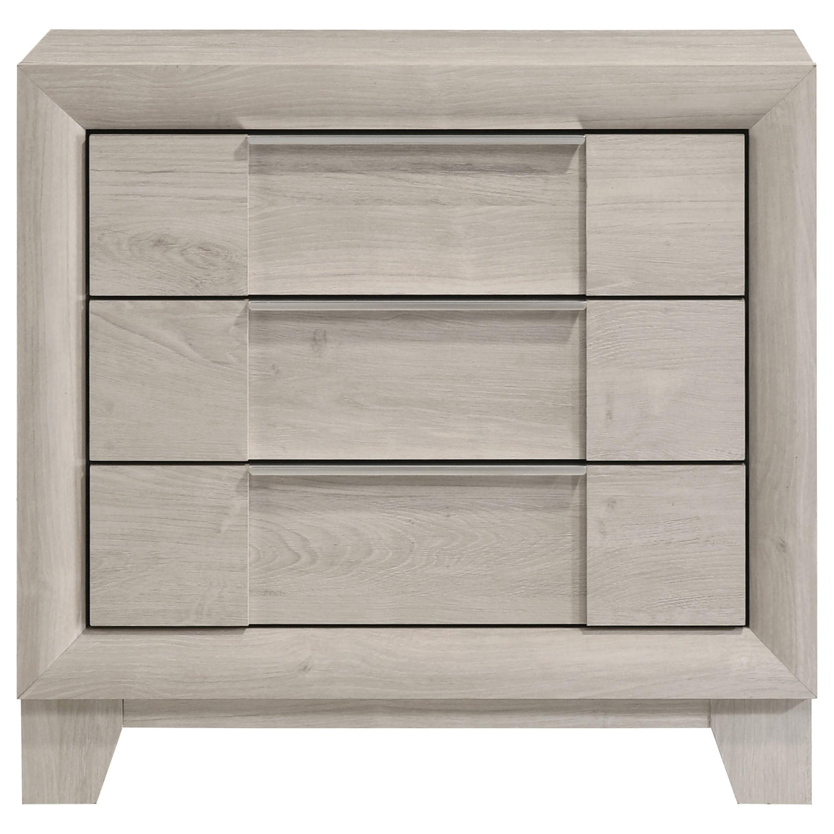 Farre Washed Gray 2-Drawer Nightstand