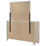 Farre Washed Gray 6-Drawer Dresser with Mirror