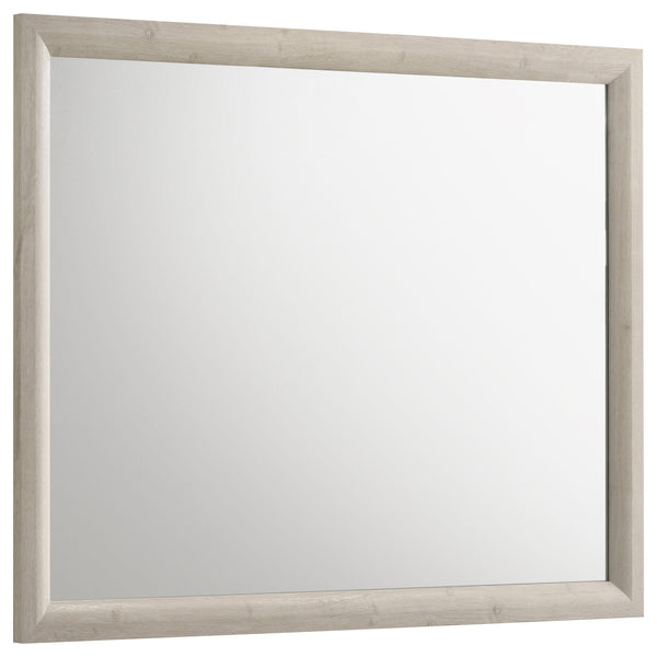 Farre Washed Gray Dresser Mirror
