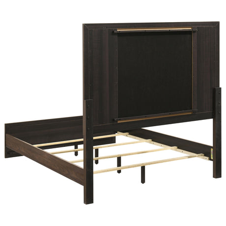 Etienne Walnut/Vanilla 4-Piece Full Bedroom Set from Coaster - Luna Furniture