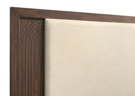 Etienne Walnut/Vanilla 4-Piece Full Bedroom Set from Coaster - Luna Furniture