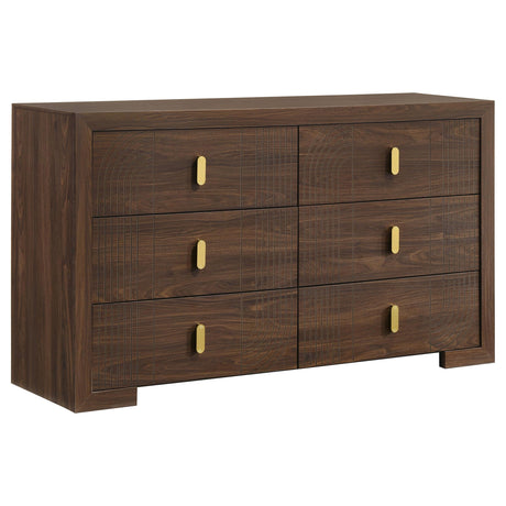 Etienne Walnut/Vanilla 5-Piece Full Bedroom Set from Coaster - Luna Furniture
