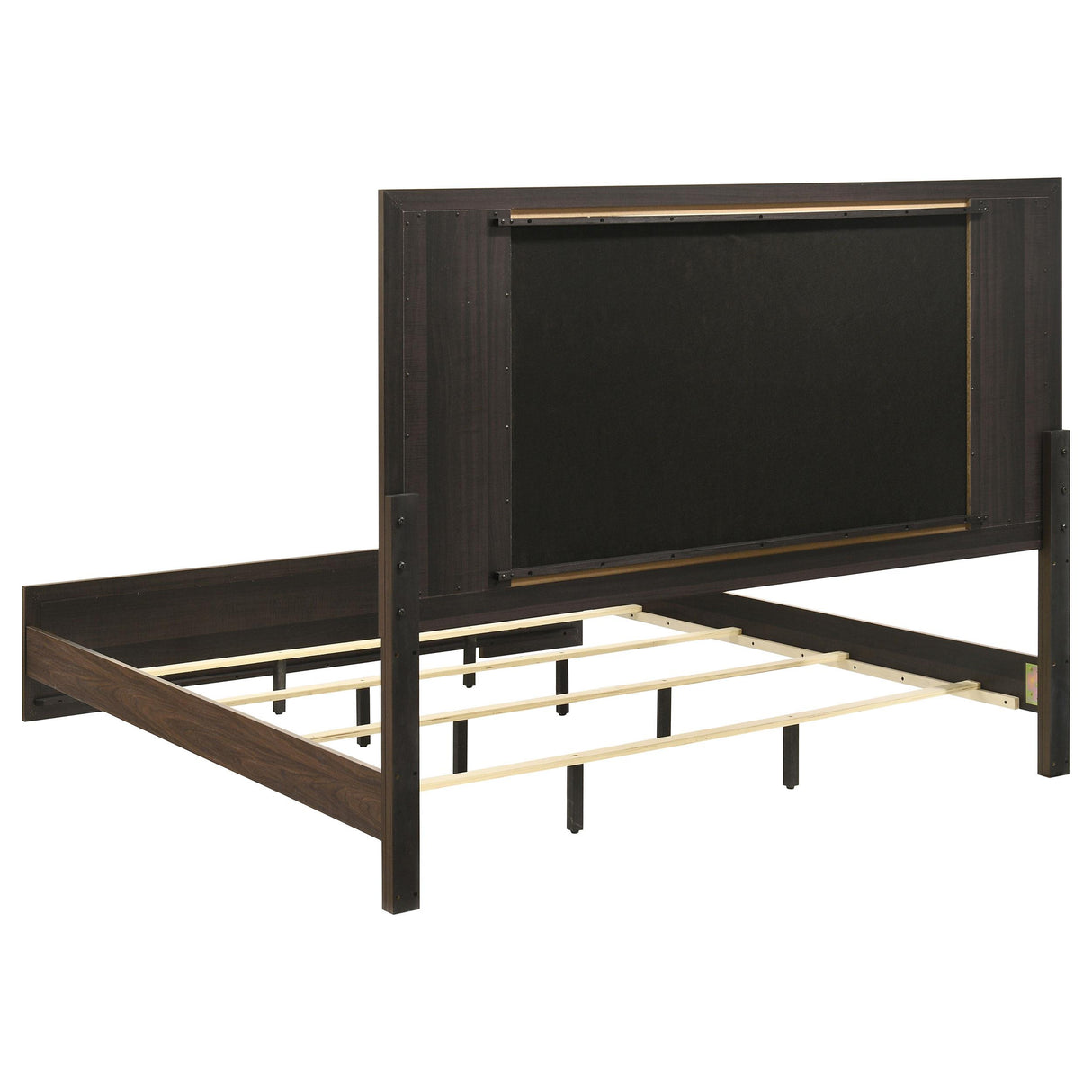 Etienne Walnut/Vanilla 4-Piece Eastern King Bedroom Set from Coaster - Luna Furniture