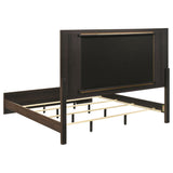 Etienne Walnut/Vanilla 4-Piece Eastern King Bedroom Set from Coaster - Luna Furniture