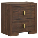 Etienne Walnut/Vanilla 4-Piece Eastern King Bedroom Set from Coaster - Luna Furniture