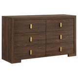 Etienne Walnut/Vanilla 5-Piece Queen Bedroom Set from Coaster - Luna Furniture