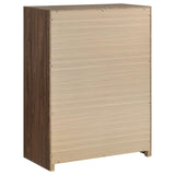 Etienne Walnut/Vanilla 5-Piece Queen Bedroom Set from Coaster - Luna Furniture
