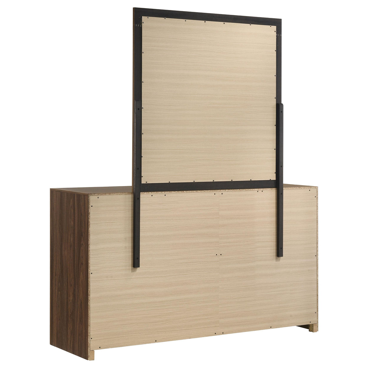 Etienne Walnut 6-Drawer Dresser with Mirror from Coaster - Luna Furniture