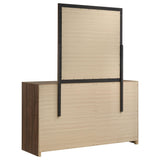 Etienne Walnut 6-Drawer Dresser with Mirror from Coaster - Luna Furniture