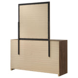 Etienne Walnut 6-Drawer Dresser with Mirror from Coaster - Luna Furniture