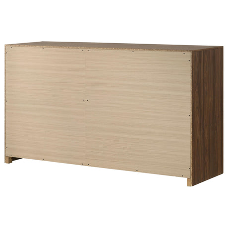 Etienne Walnut 6-Drawer Bedroom Dresser from Coaster - Luna Furniture