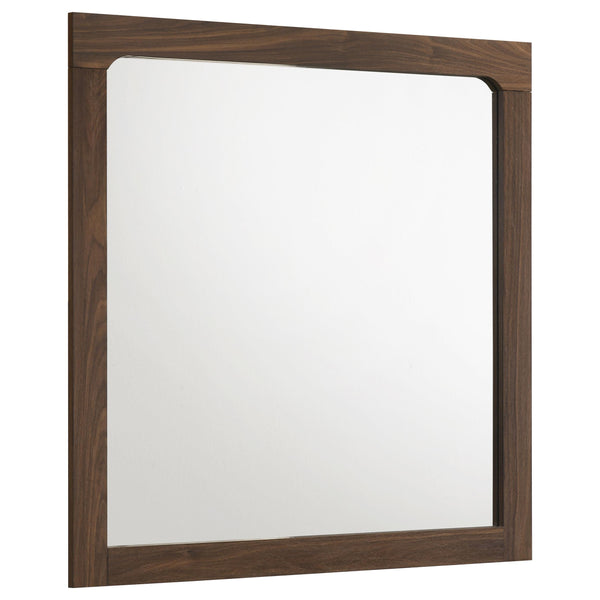 Etienne Walnut Rectangular Dresser Mirror (Mirror Only)