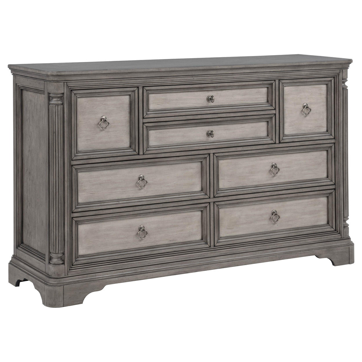 Cresswell 4-piece Eastern King Storage Bedroom Set Weathered Taupe from Coaster - Luna Furniture