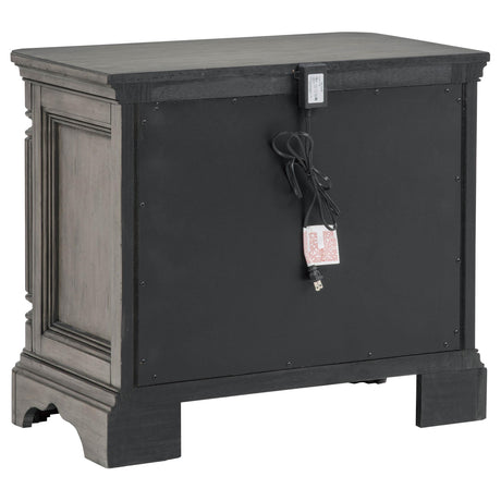 Cresswell Weathered Taupe 5-Piece Eastern King Storage Bedroom Set from Coaster - Luna Furniture