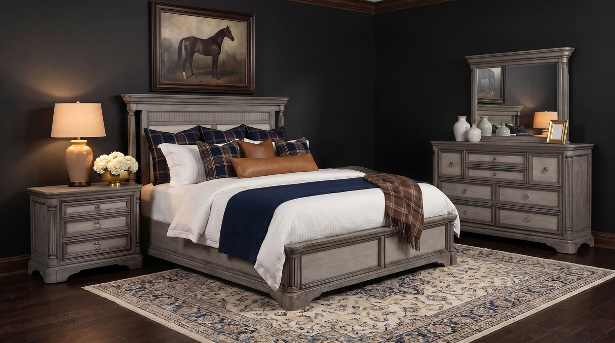 Cresswell Taupe 4-Piece California King Bedroom Set