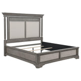 Cresswell Queen Upholstered Panel Bed Weathered Taupe from Coaster - Luna Furniture