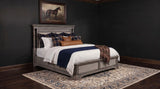 Cresswell Weathered Taupe Upholstered Queen Panel Bed