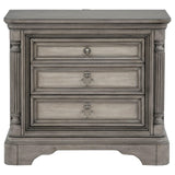 Cresswell 3-drawer Nightstand Bedside Table Weathered Taupe from Coaster - Luna Furniture