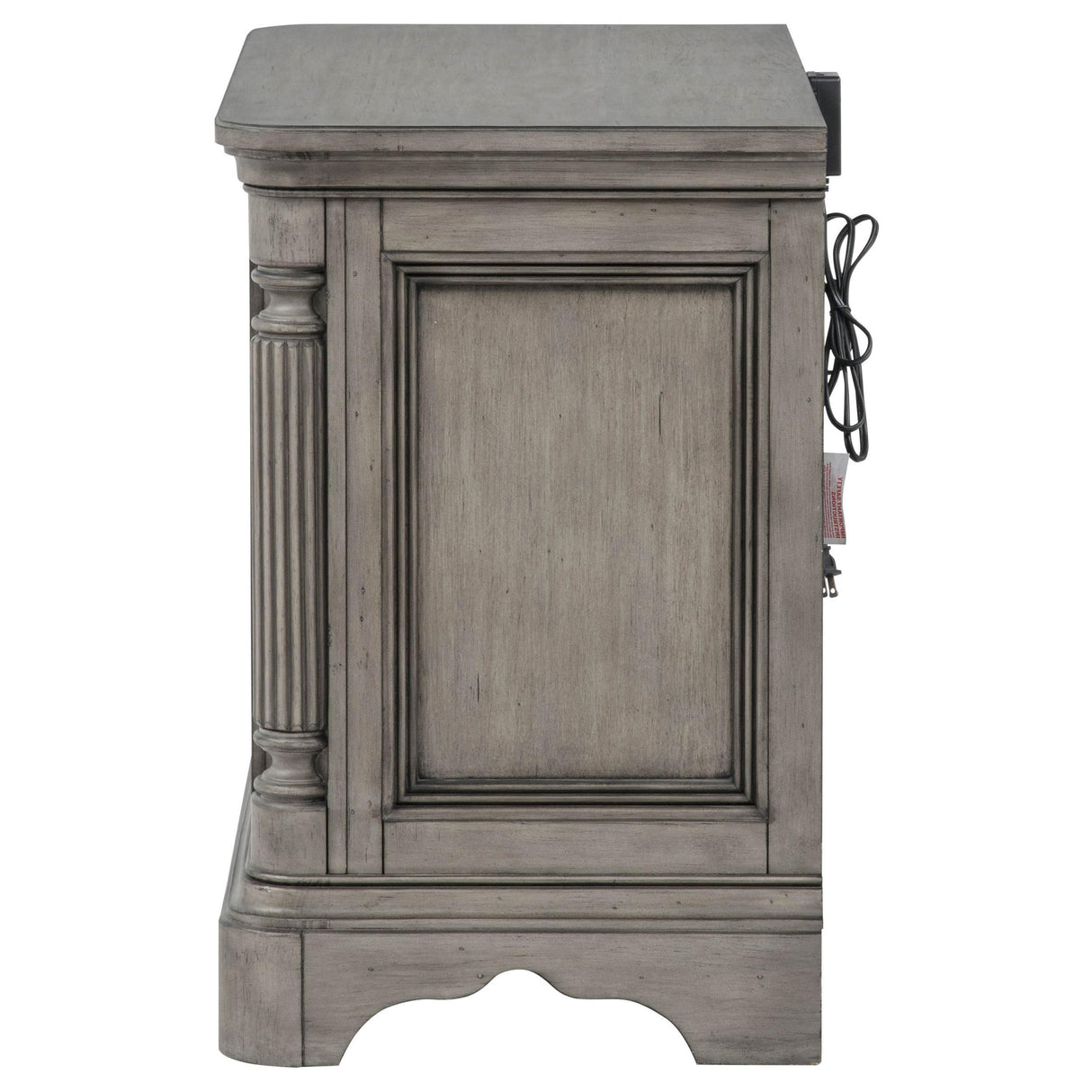 Cresswell 3-drawer Nightstand Bedside Table Weathered Taupe from Coaster - Luna Furniture