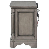 Cresswell 3-drawer Nightstand Bedside Table Weathered Taupe from Coaster - Luna Furniture