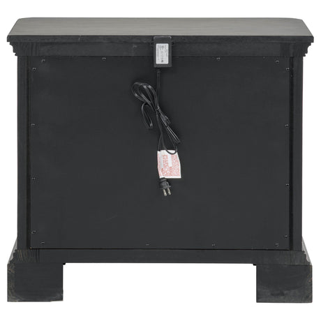 Cresswell Weathered Taupe 3-Drawer Nightstand from Coaster - Luna Furniture