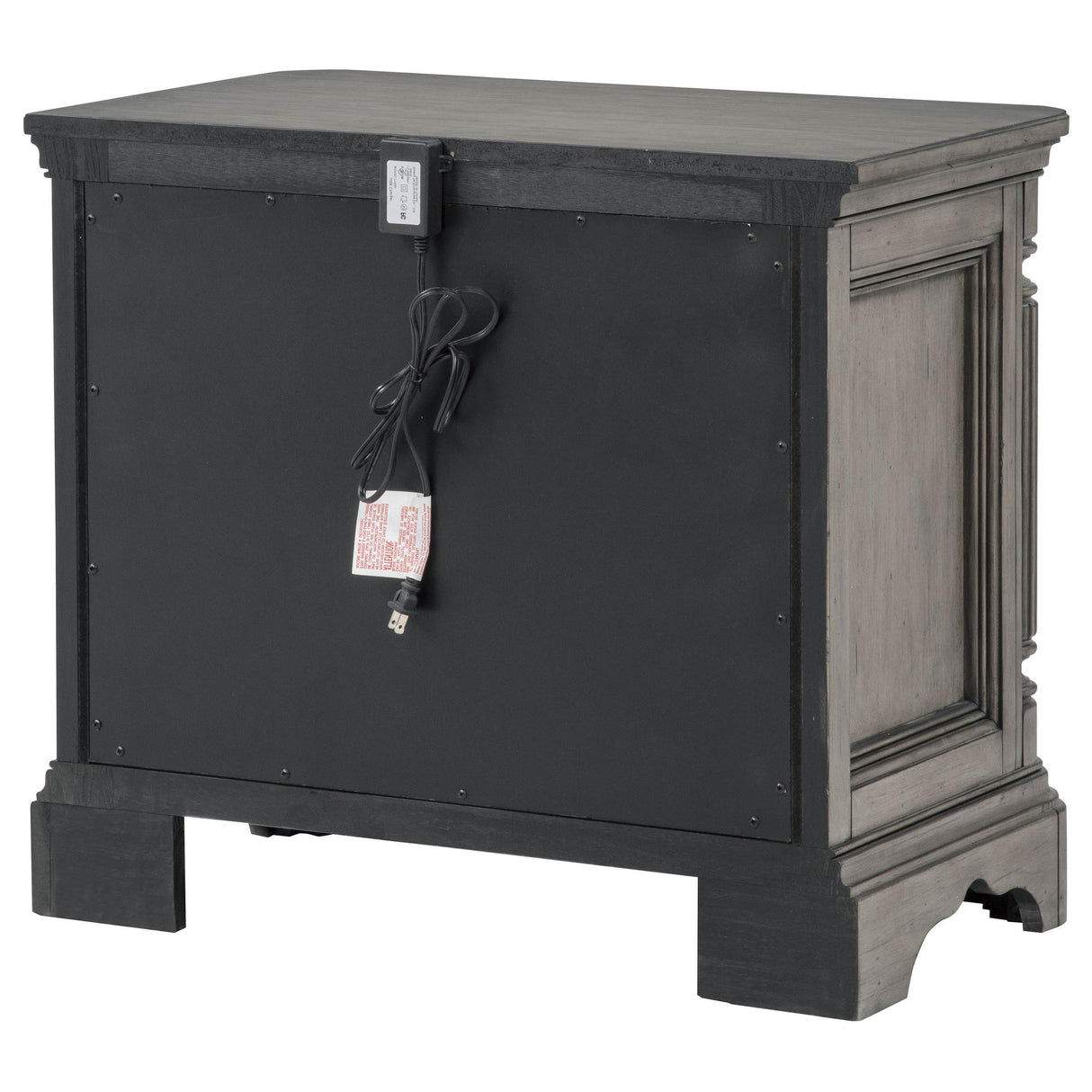 Cresswell 3-drawer Nightstand Bedside Table Weathered Taupe from Coaster - Luna Furniture
