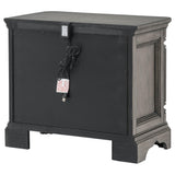 Cresswell 3-drawer Nightstand Bedside Table Weathered Taupe from Coaster - Luna Furniture