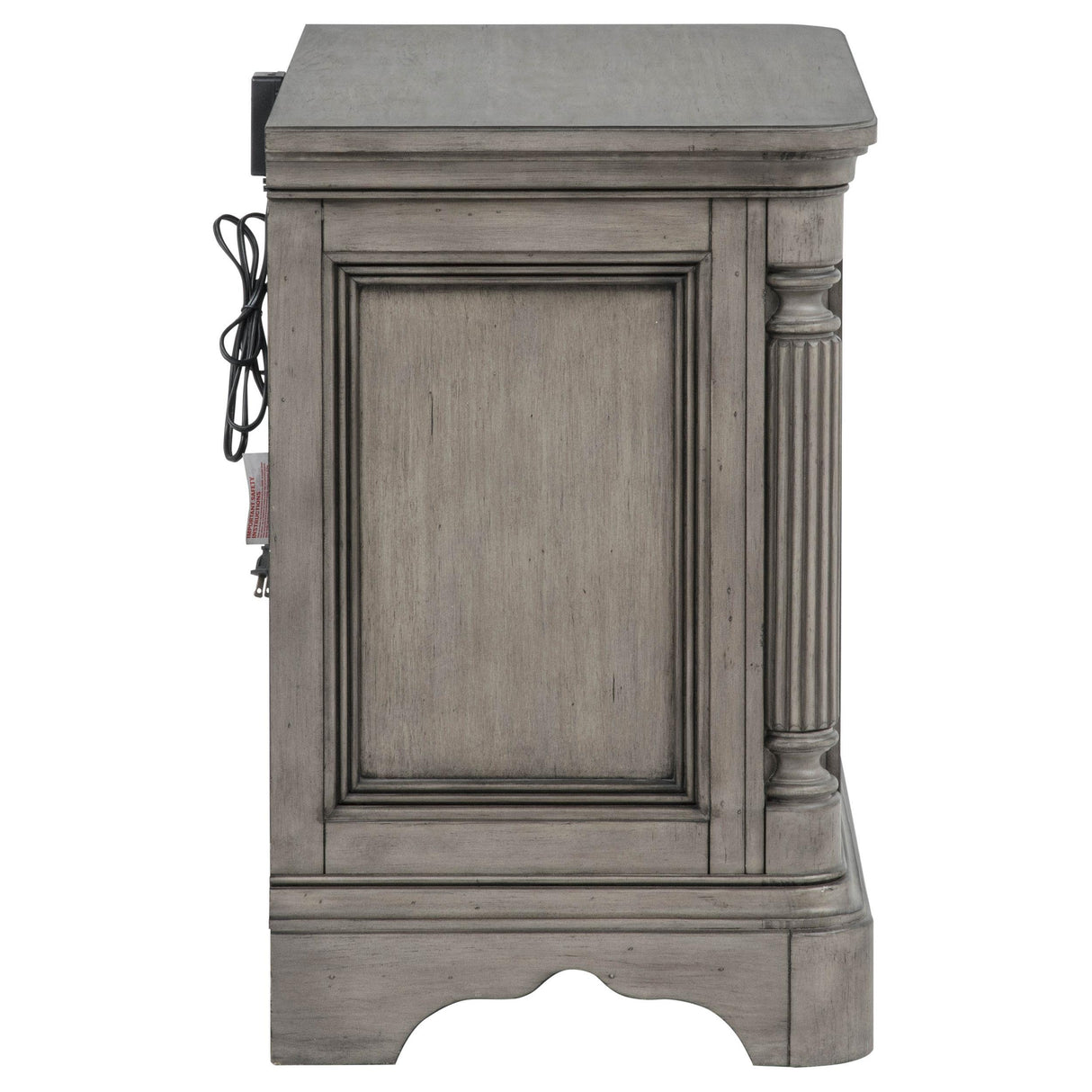 Cresswell 3-drawer Nightstand Bedside Table Weathered Taupe from Coaster - Luna Furniture