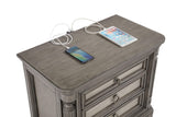 Cresswell 3-drawer Nightstand Bedside Table Weathered Taupe from Coaster - Luna Furniture