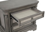 Cresswell 3-drawer Nightstand Bedside Table Weathered Taupe from Coaster - Luna Furniture