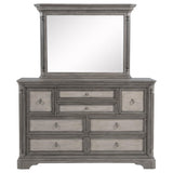 Cresswell 8-drawer Dresser with Mirror Weathered Taupe from Coaster - Luna Furniture