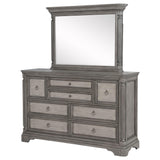 Cresswell 8-drawer Dresser with Mirror Weathered Taupe from Coaster - Luna Furniture