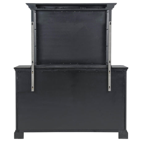 Cresswell Weathered Taupe 8-Drawer Dresser with Mirror from Coaster - Luna Furniture